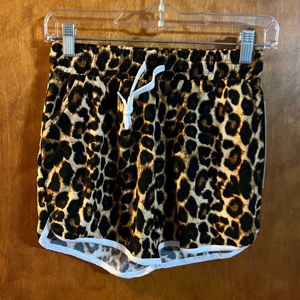 New Mix Leopard Print Shorts